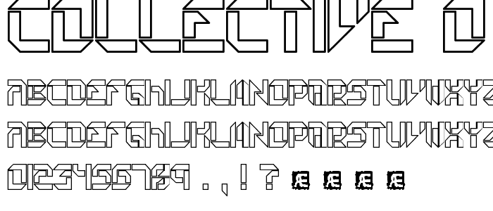 Collective O (BRK) font